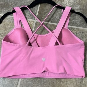 lululemon D/DD cup Like A Cloud Longline Bra Pink Blossom